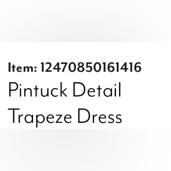 NWT Eloquii Pintuck Detail Trapeze Dress - Picture 7 of 7